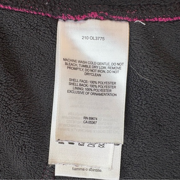 Mountain Hardware Full Zip Fleece Jacket Womens Sz S Magenta Coat - Picture 7 of 10